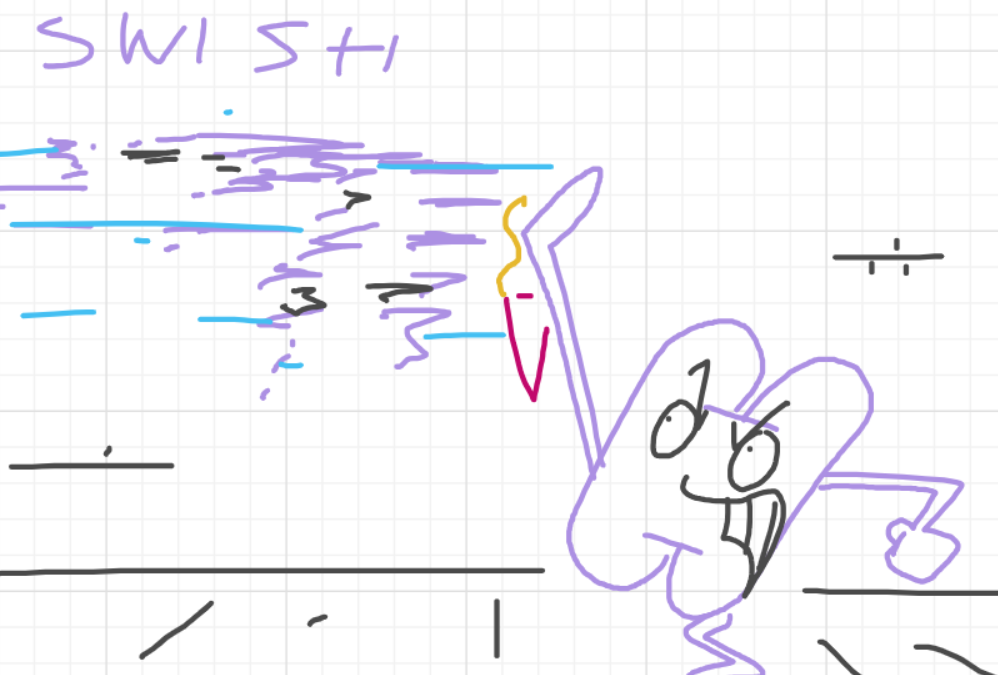 A panel from I've Been Everywhere, Man, episode nine of the Board Boards object show by Furretwalk/WalkingFurret.